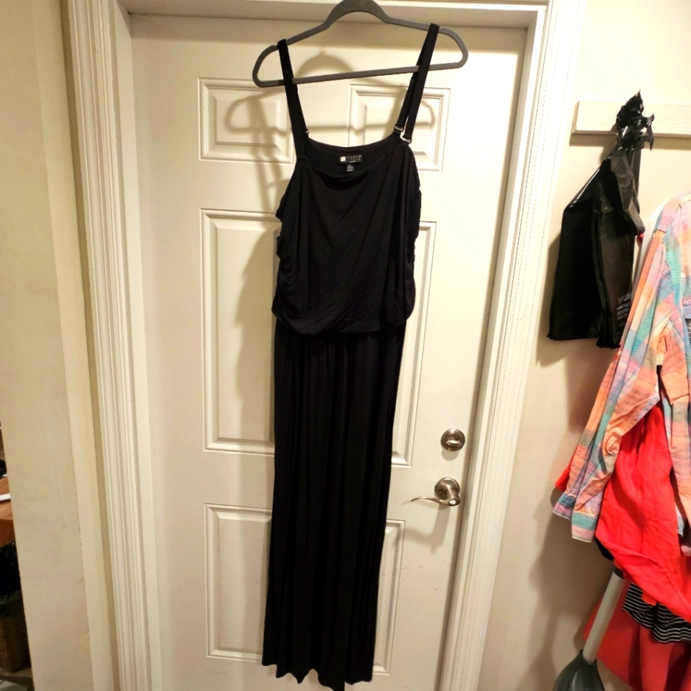 Carole Little Black Maxi Tank Dress in 3X